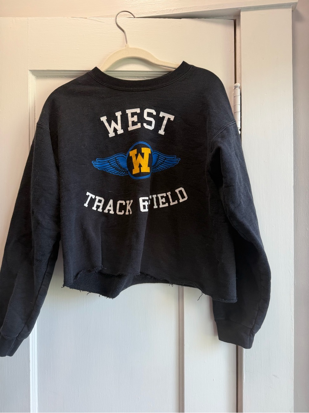 Track Field Black Crewneck Sweatshirt